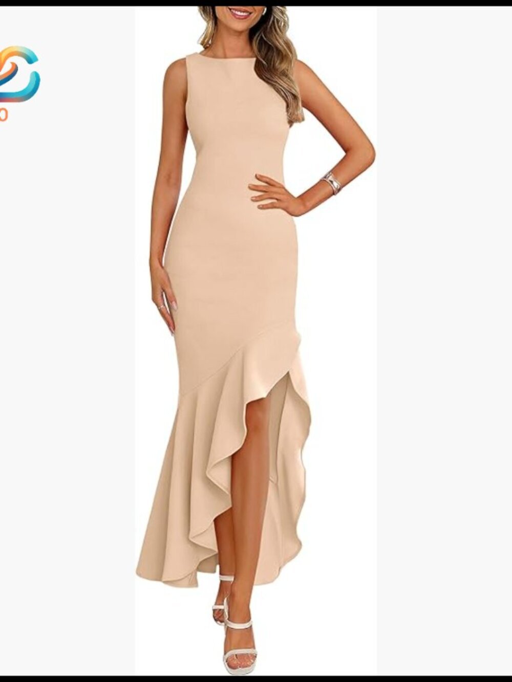 Sleeveless Mermaid Maxi Dress Formal Wedding Guest Cocktail Gala